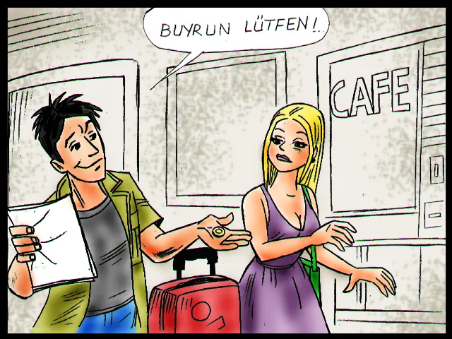 Kare 7 — 'Buyrun lütfen!' — tanışma anı